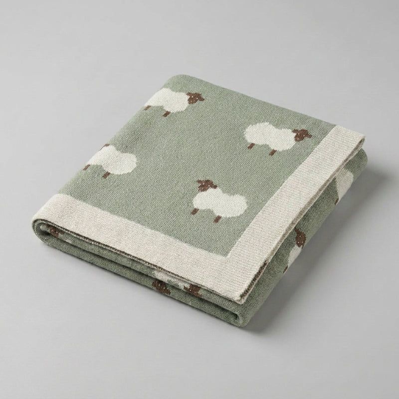 Knitted Baby Blanket 90x70cm — Cozy Softness