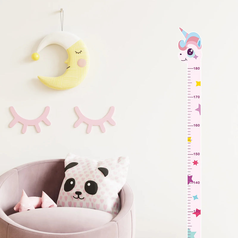 Animal Growth Chart Wall Decal — 180cm Height Stickers