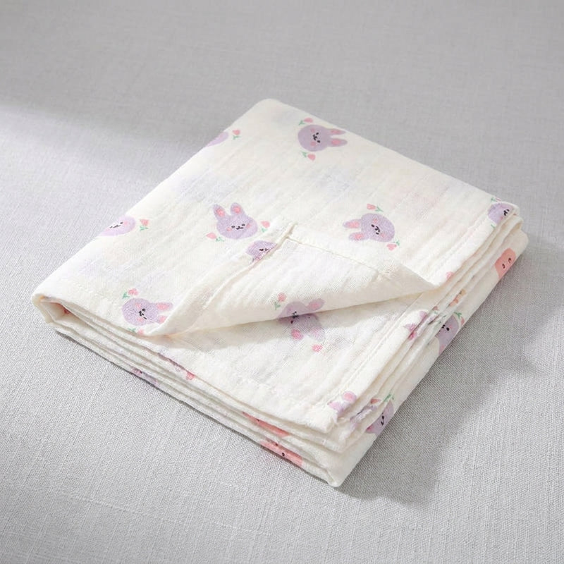Double-Layer Swaddle Blanket — Soft Cotton Muslin