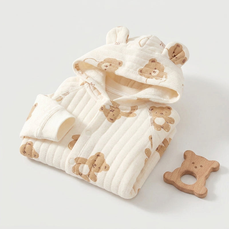 Combinaison Épaisse Ourson — Coton Chaud Hiver