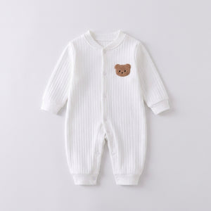 Body Ourson Coton — Couleur Unie 0-18 Mois