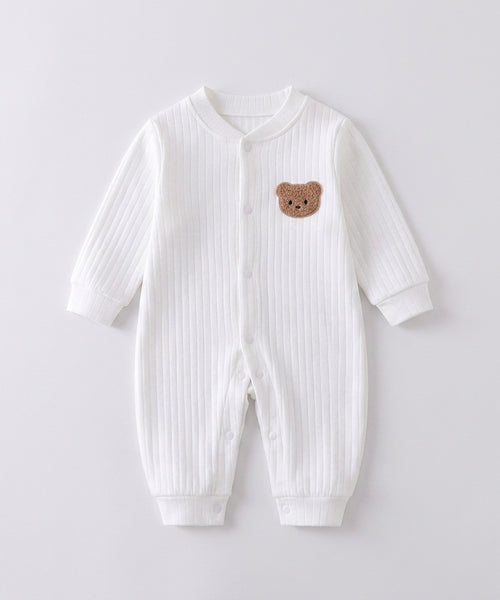 Body Ourson Coton — Couleur Unie 0-18 Mois