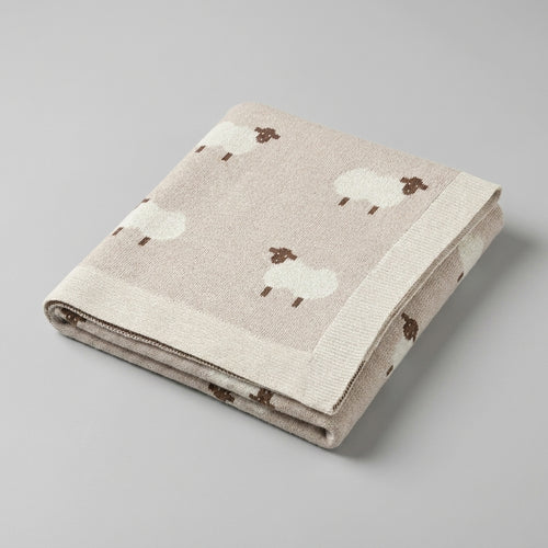 Knitted Baby Blanket 90x70cm — Cozy Softness