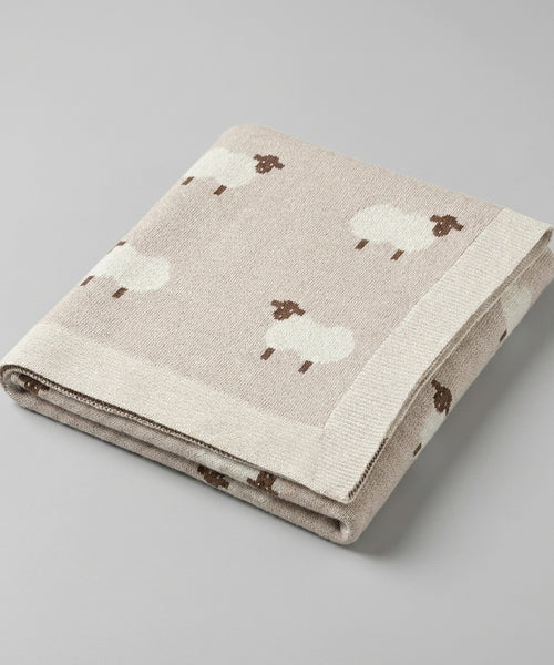 Knitted Baby Blanket 90x70cm — Cozy Softness