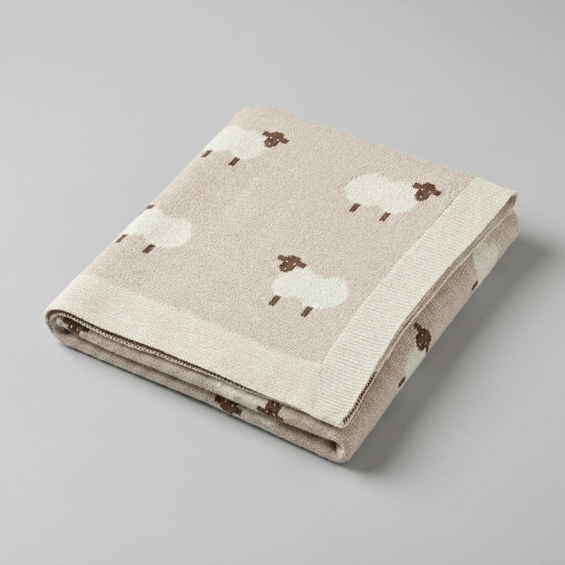 Knitted Baby Blanket 90x70cm — Cozy Softness