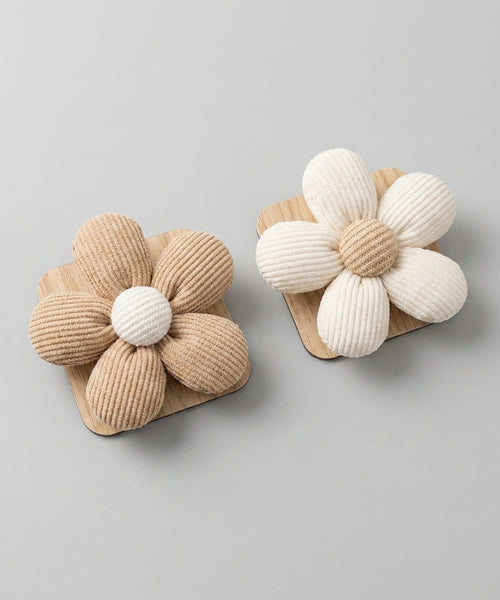 Crochets Muraux Fleurs en Bois — Déco Nordique
