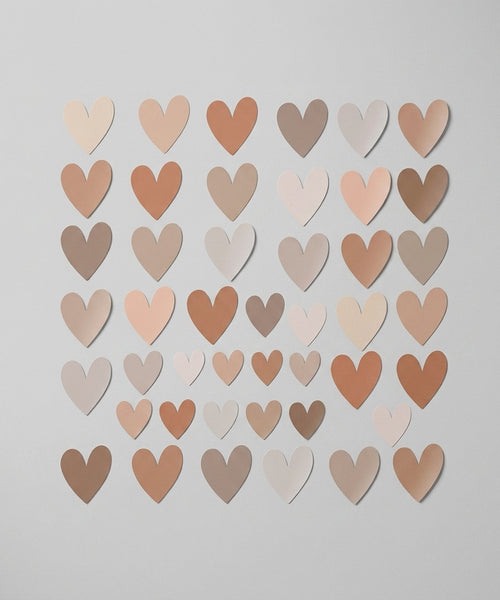 Stickers Muraux Cœurs Bohèmes — Décoration Douce