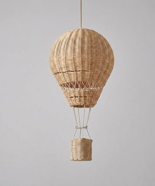 Suspension Lumineuse Montgolfières — Lustre Rotin LED