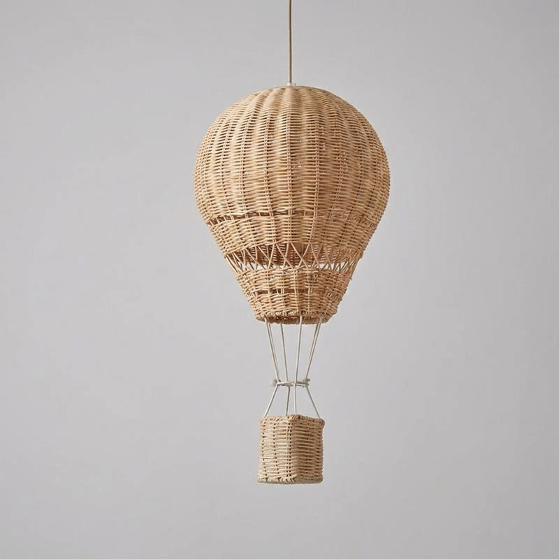 Suspension Lumineuse Montgolfières — Lustre Rotin LED