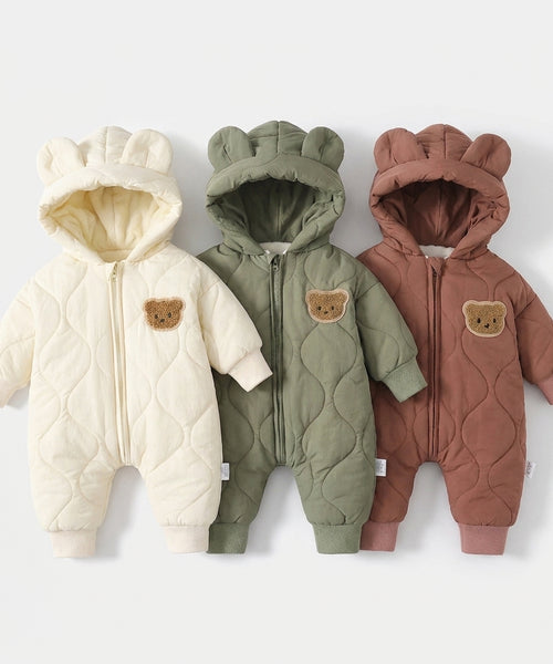 Combinaison de Neige Ourson — Doublure Polaire Fourrée