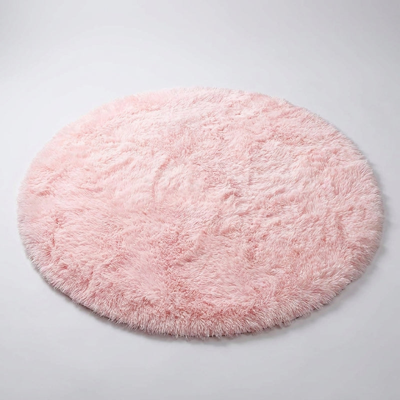 Fluffy Round Rug — Kids' Room Decor
