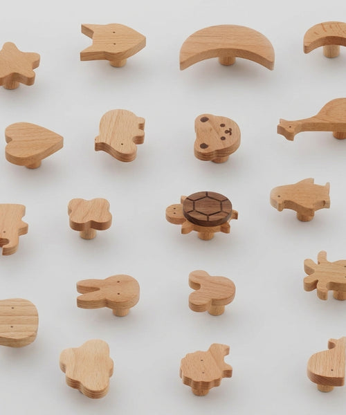Crochets Muraux Animaux en Bois — Collection Tendre