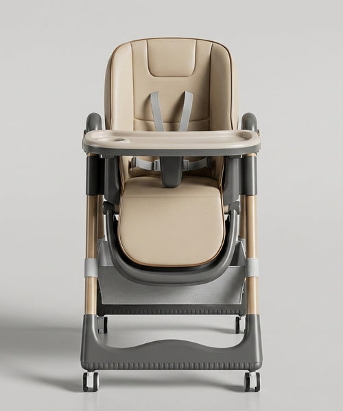 Chaise Haute Inclinable à Roulettes — Pliable