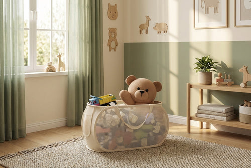 Foldable XXL Storage Basket — Toys & Plushies