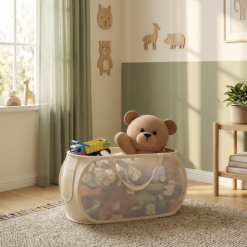 Foldable XXL Storage Basket — Toys & Plushies