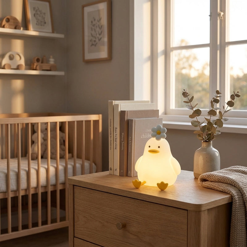 Rechargeable LED Duck Night Light — Silicone Touch