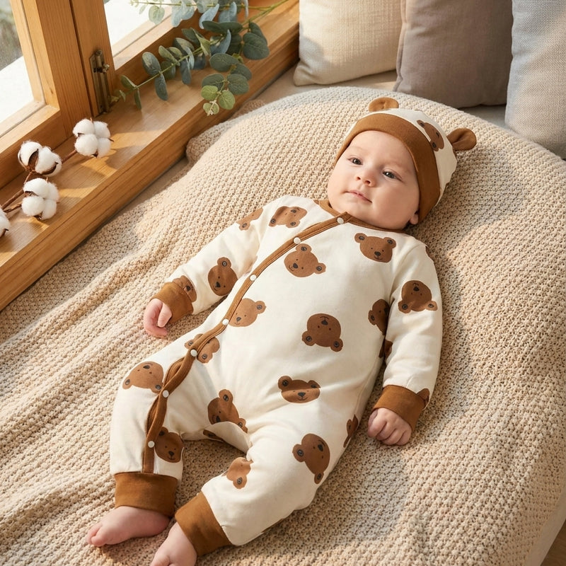Body Hiver Ourson — Boutonnage Pratique