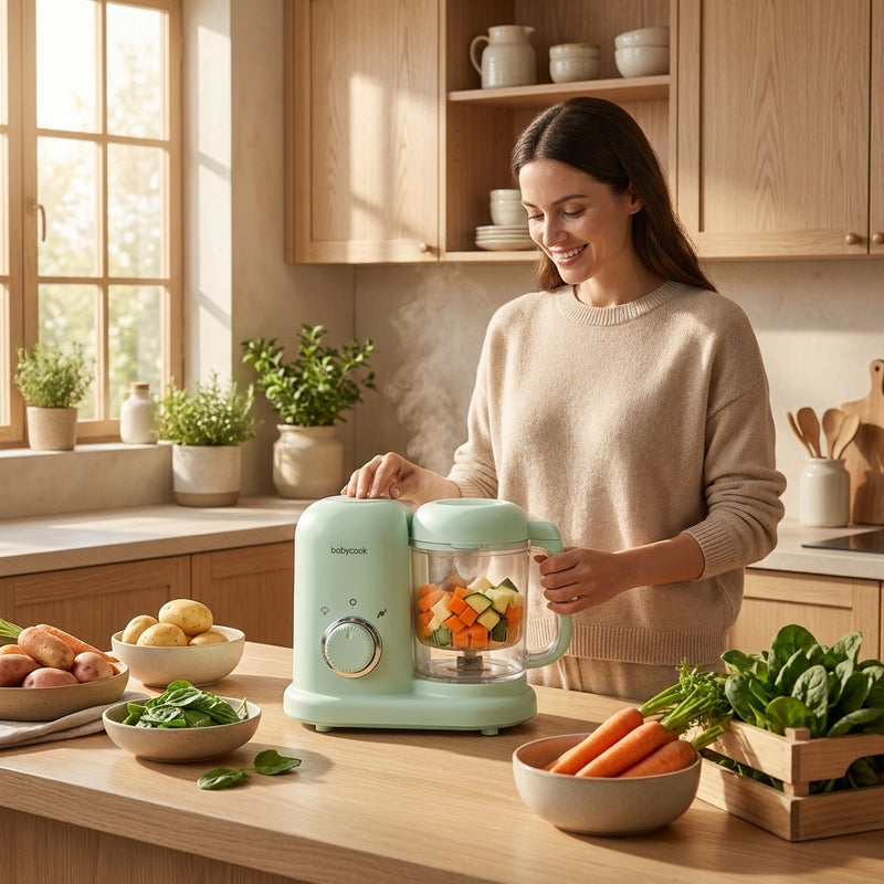 Baby Food Steam Cooker & Blender — Steam, Blend & Reheat