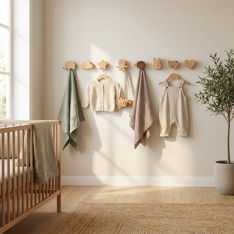 Wooden Animal Wall Hooks — Sweet Collection