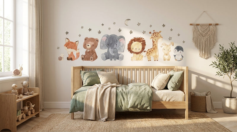 African Animals Wall Stickers — Set of 2
