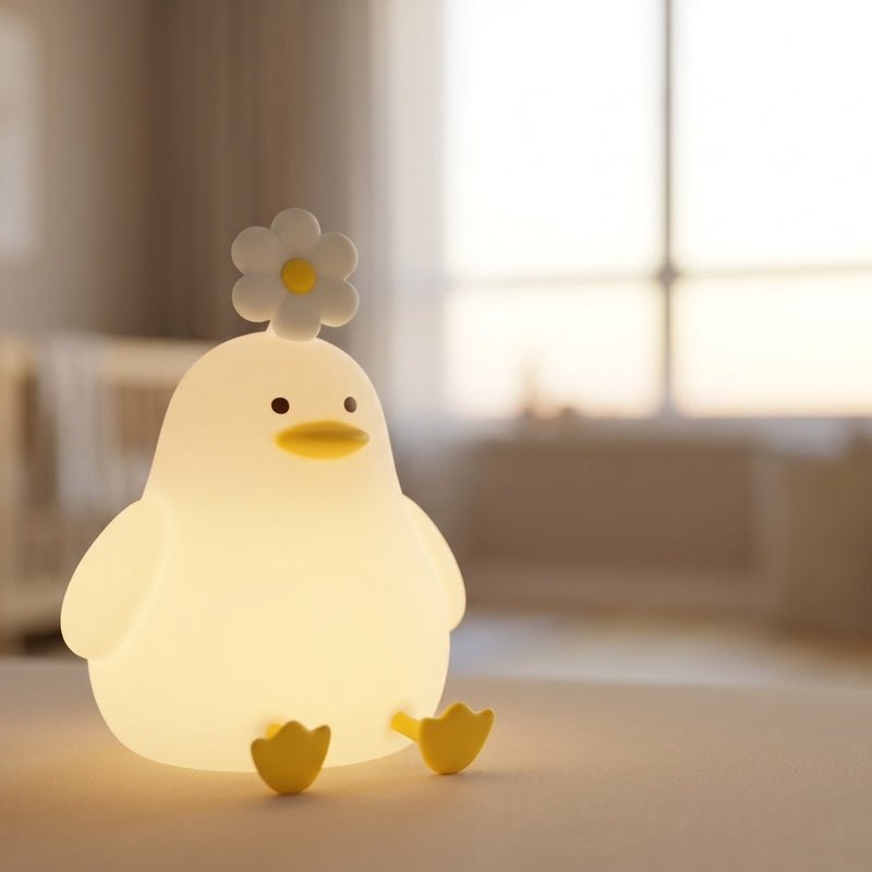 Rechargeable LED Duck Night Light — Silicone Touch