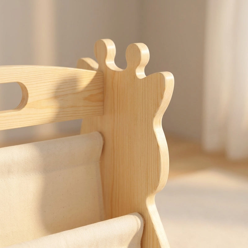 Montessori Wooden Bookshelf, 2-Tier — Baby Book Storage