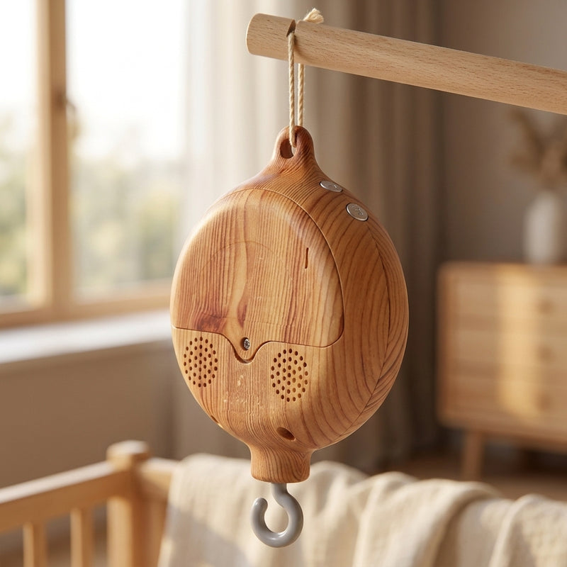 Wooden Rotating Musical Mobile — Crib Music Box