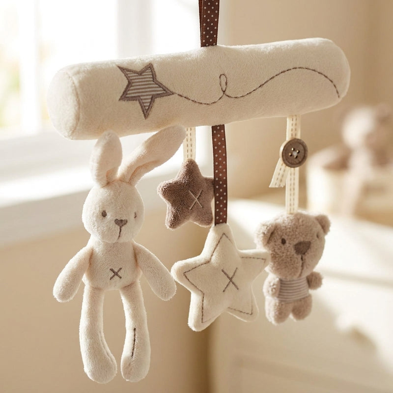 Plush Hanging Musical Rattle — Stroller & Crib