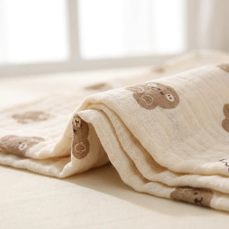 Double-Layer Swaddle Blanket — Soft Cotton Muslin