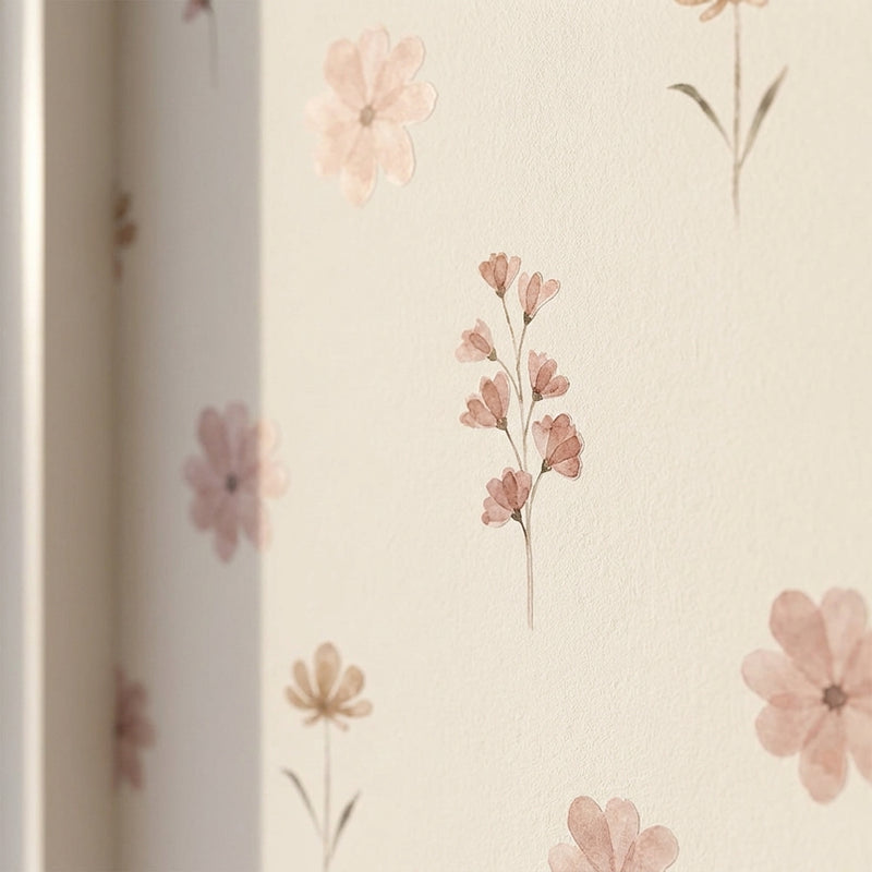 Watercolor Floral Wall Decals — Set of 28