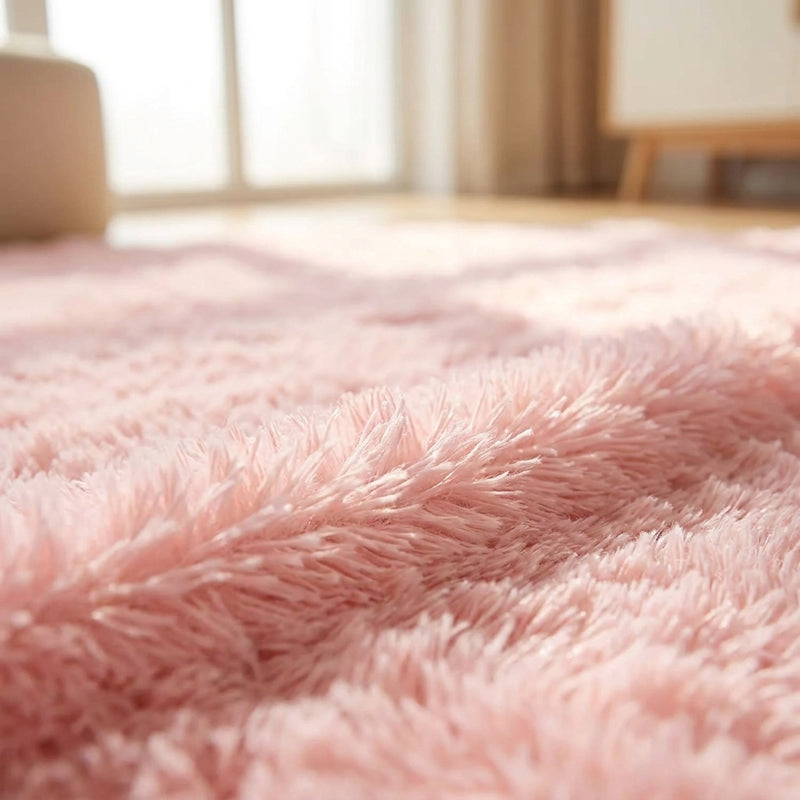 Fluffy Round Rug — Kids' Room Decor