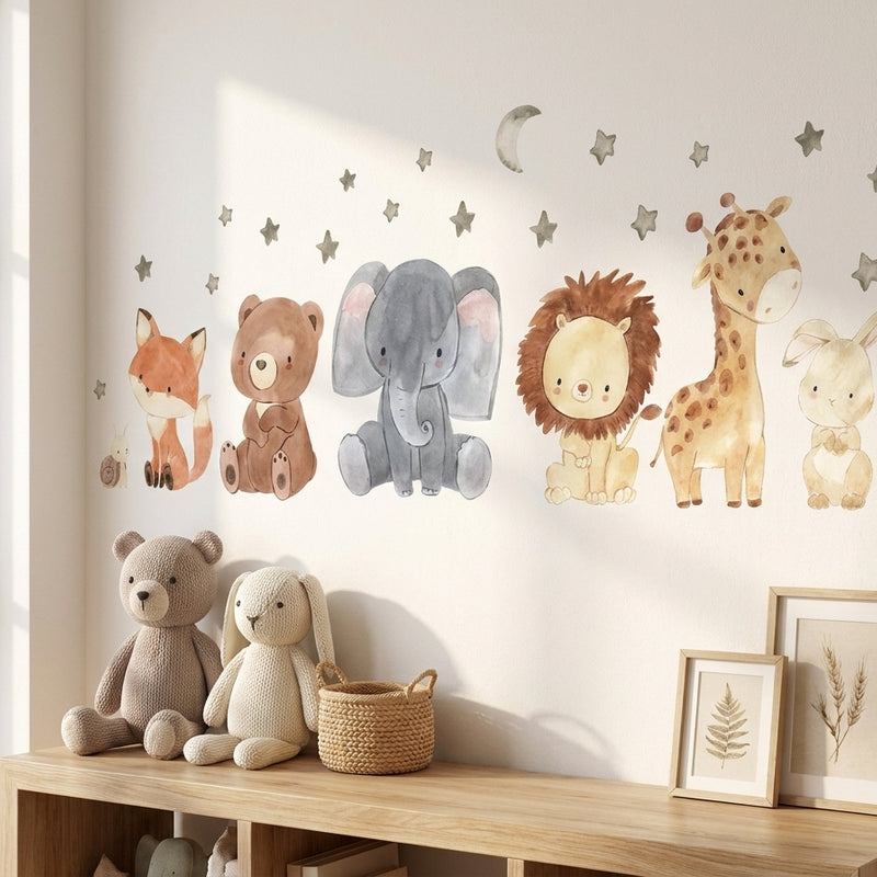 African Animals Wall Stickers — Set of 2