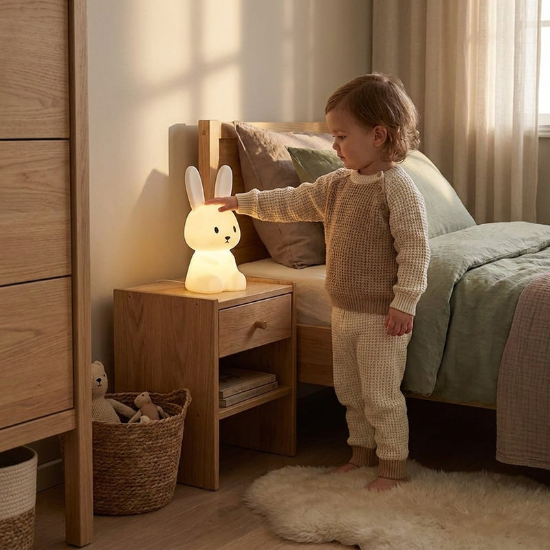 LED Touch Bunny Night Light — Soft Silicone