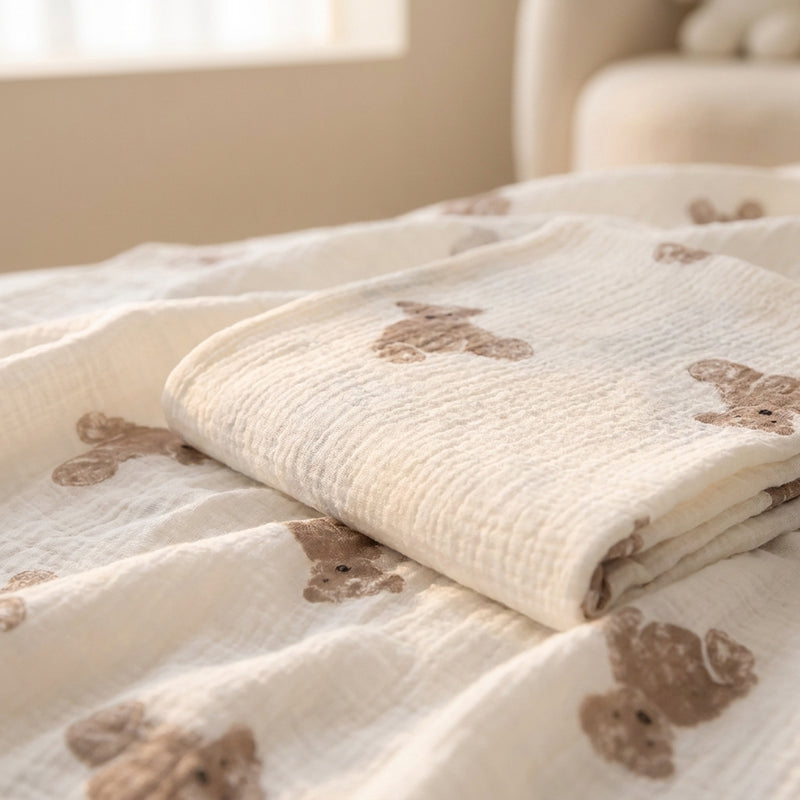 Cotton Muslin Swaddle 100x100cm — Multi-Use