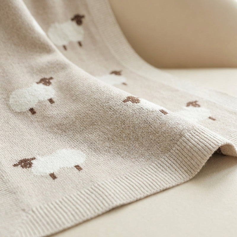 Knitted Baby Blanket 90x70cm — Cozy Softness