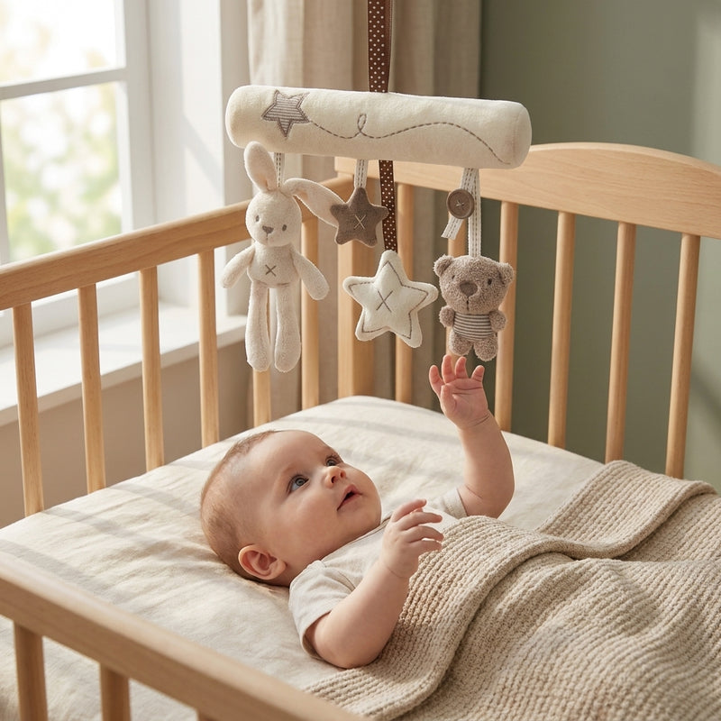 Plush Hanging Musical Rattle — Stroller & Crib