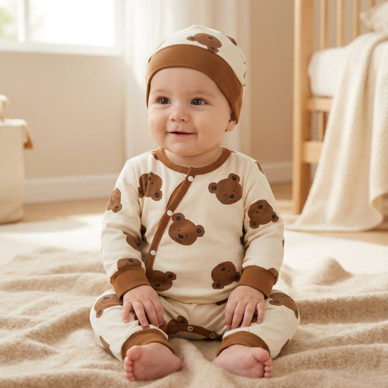 Body Hiver Ourson — Boutonnage Pratique