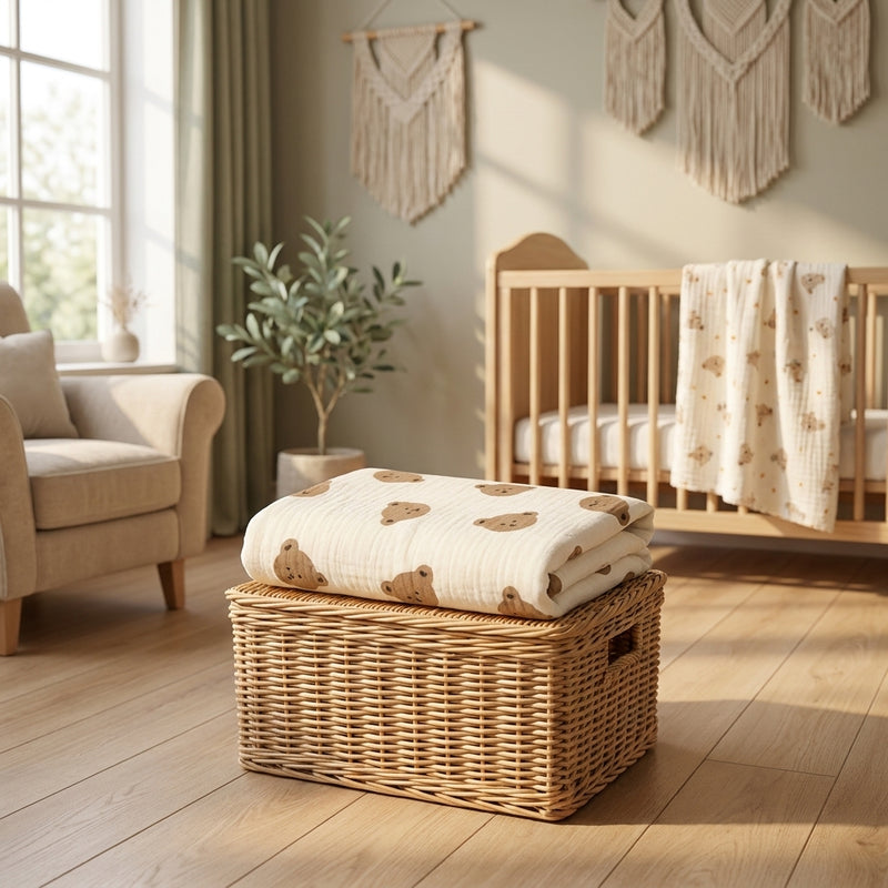 Printed Swaddle Blanket — Year-Round Softness