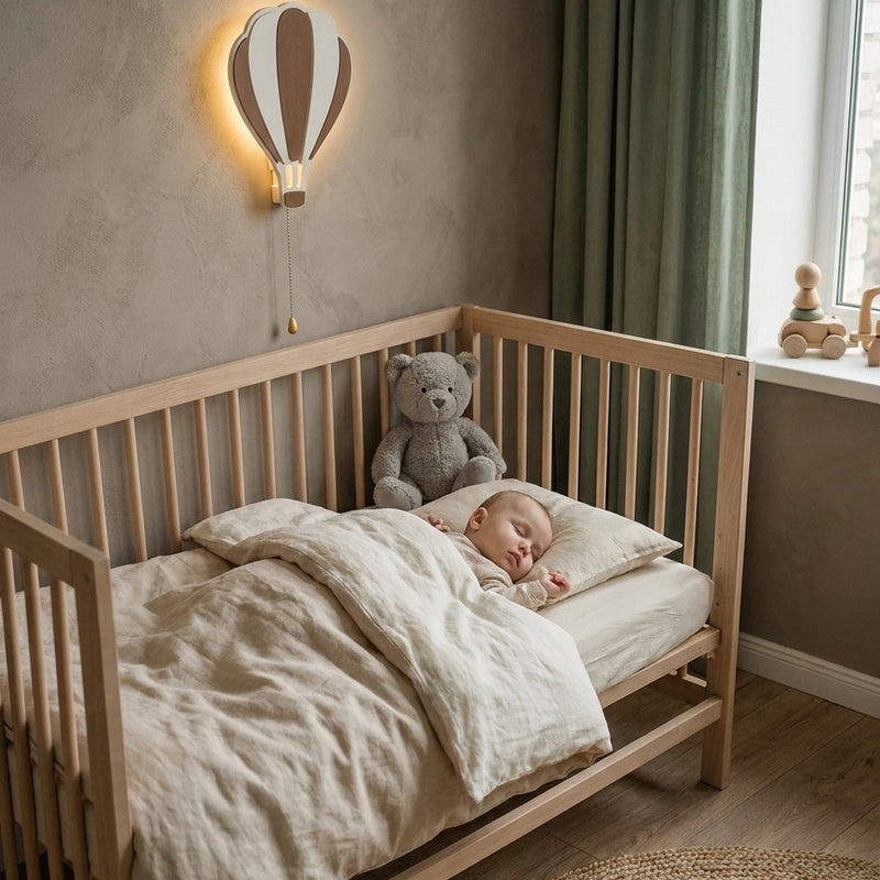 Lampe Murale LED Veilleuse — Montgolfière, Nuage ou Lune