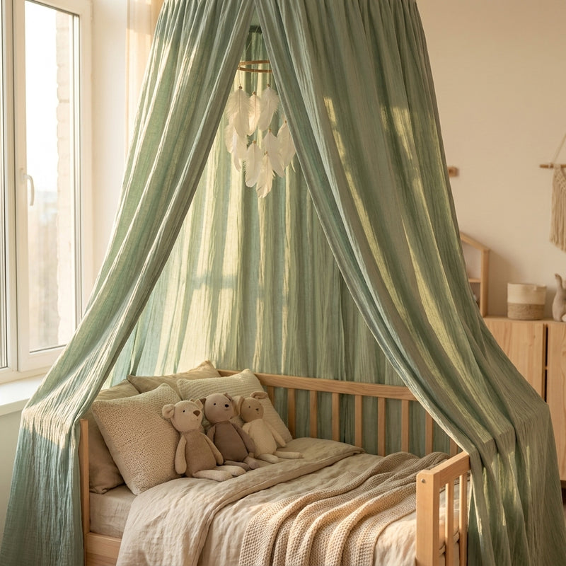 Princess Bed Canopy Veil — Kids' Room Decor