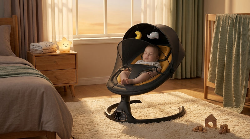Smart Electric Baby Swing — Multi-Position Rocker