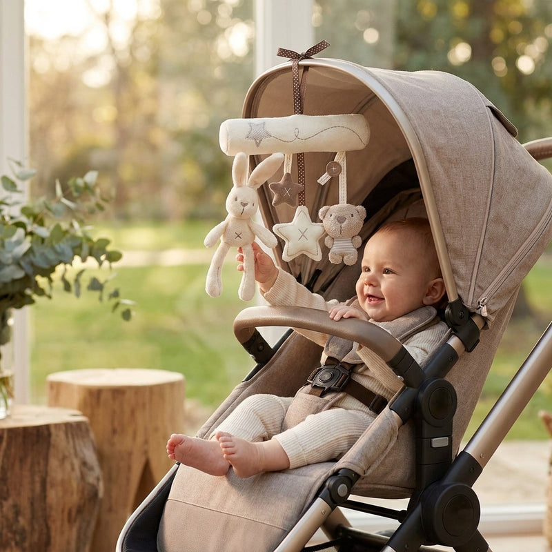 Plush Hanging Musical Rattle — Stroller & Crib