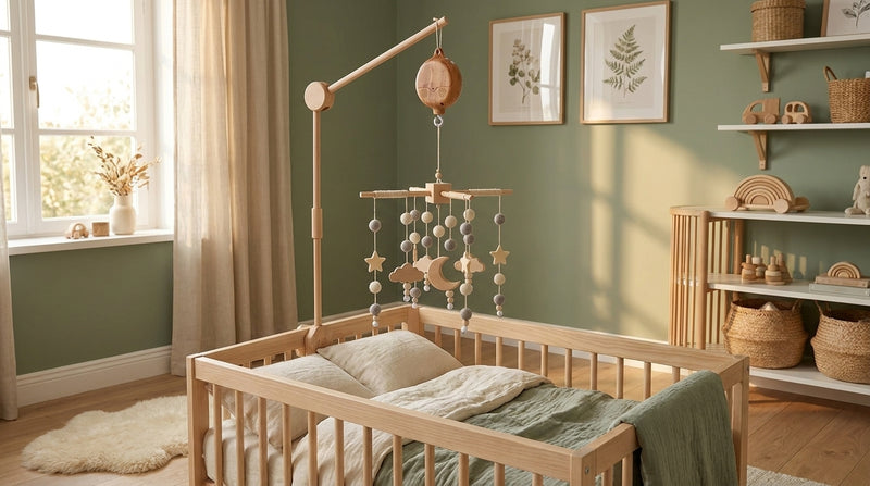 Wooden Rotating Musical Mobile — Crib Music Box