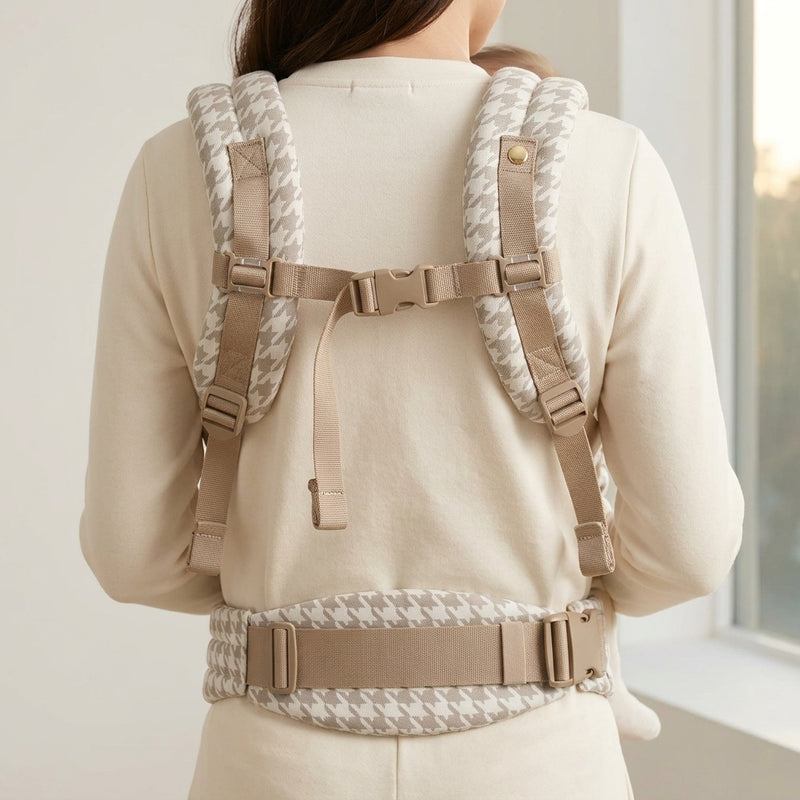 Porte-Bébé Structuré Premium Pied-de-Poule