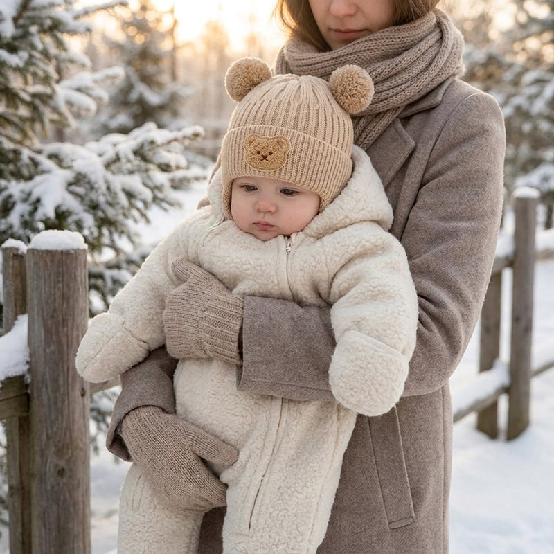 Bear Ear Baby Winter Hat