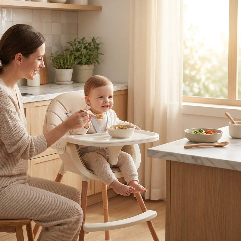 3-in-1 Convertible High Chair — 5-Point Harness