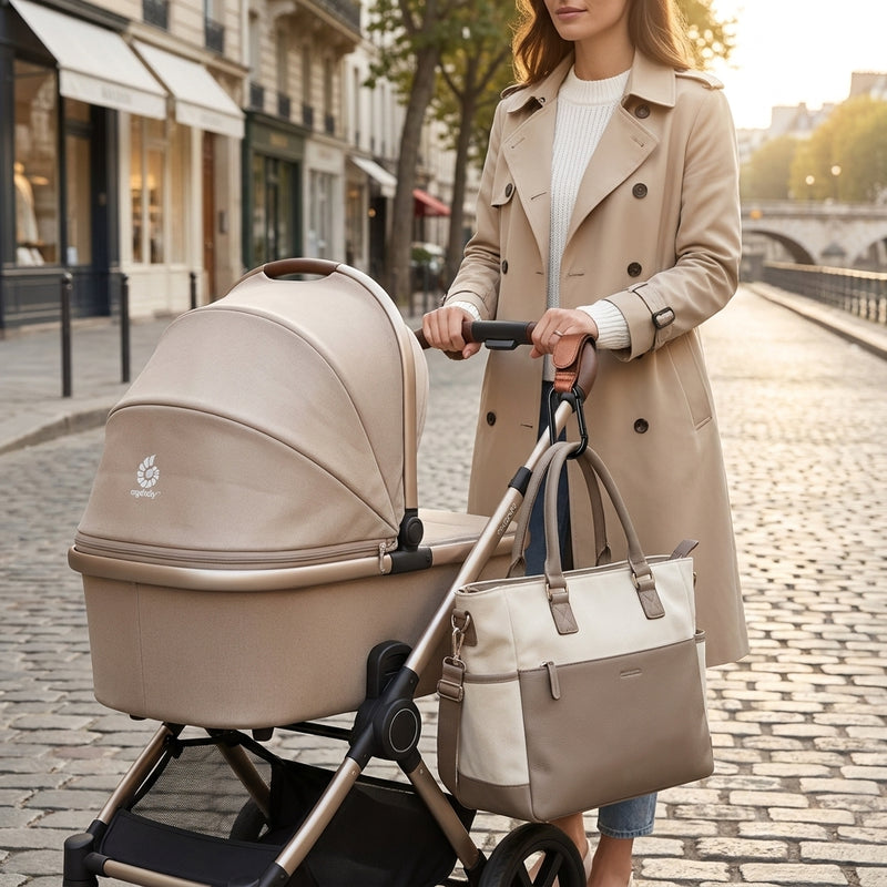 Premium Leather Stroller Hook