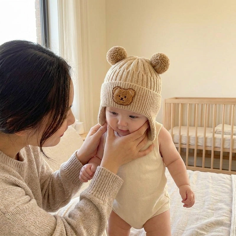 Bear Ear Baby Winter Hat