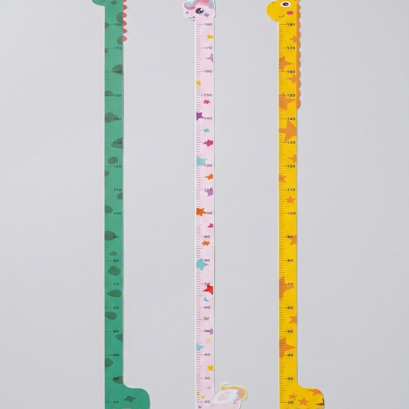 Animal Growth Chart Wall Decal — 180cm Height Stickers