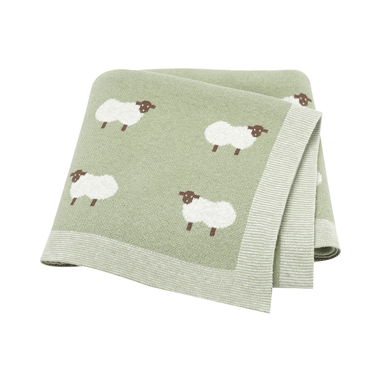 Knitted Baby Blanket 90x70cm — Cozy Softness